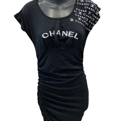  Chanel Womens  Size 8 -10 stretch black dress