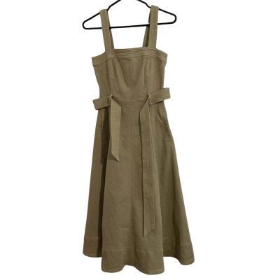 Country Road Womens  Size 4 Denim Midi Dress Colour Artichoke