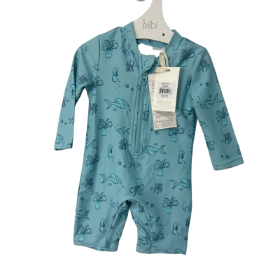 BNWT Bilbi Size 3-6m  Green swim outfit 