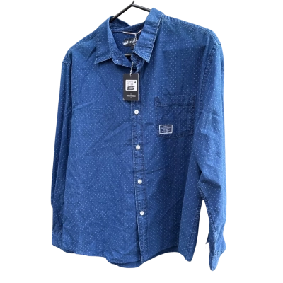 Just Jeans Mens  Size L Blue Long Sleeve Shirt 