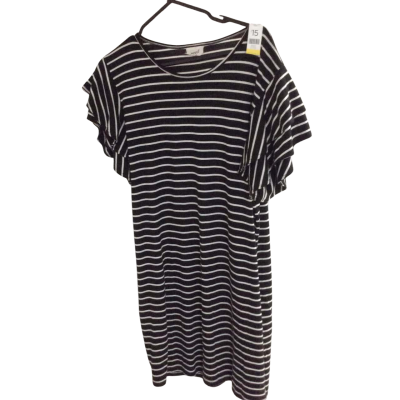 Seed Womens  Size L Casual Dress Multicoloured / Navy Blue / White 
