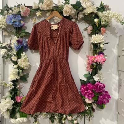 Fleur Wood Size 0(6) Brown / Floral Mini 