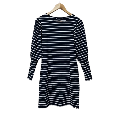 BNWT French Connection Womens  Size XS Navy Blue / White Dress