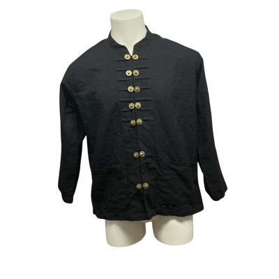 Duvare Unisex Thai Style 100% Cotton Jacket Size XL Black  