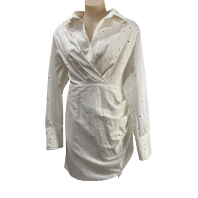 Sheike - Women's Diamonte Dreams Dress in Ivory Size 14