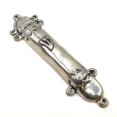 Collectable Solid Silver Mezuzah Case Weight 362g - Not Stamped  (office)