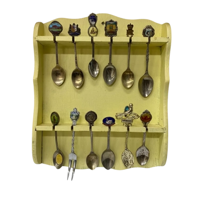 Assorted vintage souvenir spoons