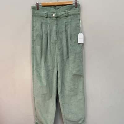 Song of Style Womens Size M High Waisted Pants Green/Mint
