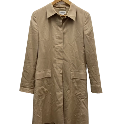 Esprit Womens  Size M Trench Coat Natural 