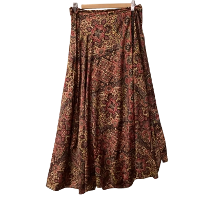 Tree of Life Womens  Size S Midi Skirt  wrap around Multicoloured G 
