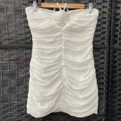 RNWY Womens  Size 8 Mini Dress White 
