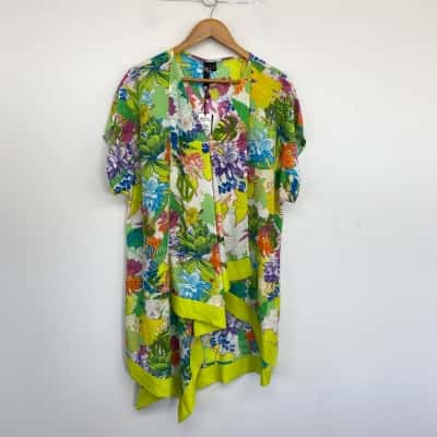 Taking Shape Resort Party Print Island Tunic Size 20