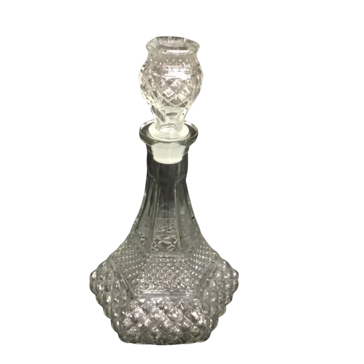*RARE FIND*Vintage Wine/Whiskey Cut Glass Decanter with Glass Stopper