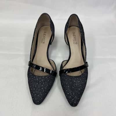 Diana Ferrari Womens  Size 37 Black Supersoft Mini Spot Shoes