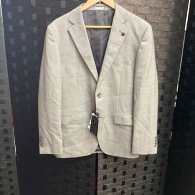 Peter Jackson Mens  Size 40 Black  / Grey suit