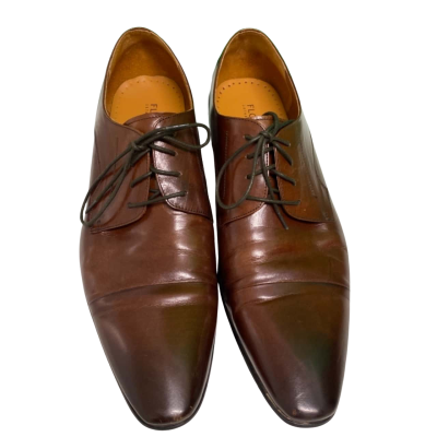 Florsheim Men's Copenhagen Cap Toe Derby Shoes in Brown Size 45EE (RRP $220 Myer)