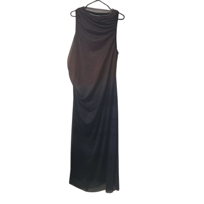 Womens City Chic Size XL Maxi Dress Ombré Black  / Navy Blue / Purple 