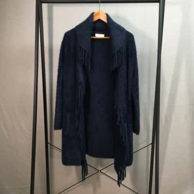 HQ Womens  Size M Cardigan Navy Blue 
