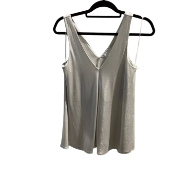 Witchery Womens  Size XS Singlet Top Silver Shimmer RRP $69.95