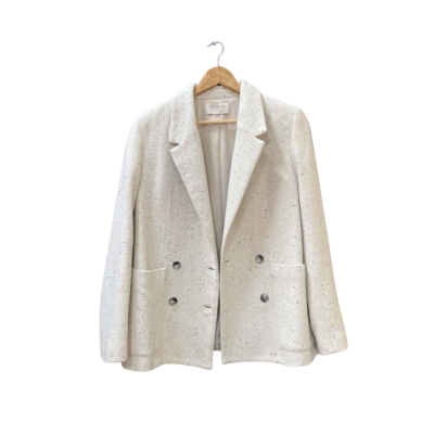 Bec & Bridge Size 10 Blazer Beige/Multicoloured 
