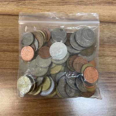 Mixed Lot of International Coins - Circulated, ~350g
