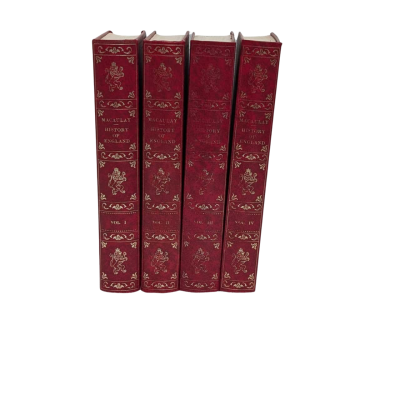 History of England Hardcover Book by Macaulay Vol 1-4 Heron Books