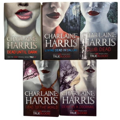 Books 1-5 In The Sookie Stack house Series By Charlaine Harris (Now The HBO Series True Blood)