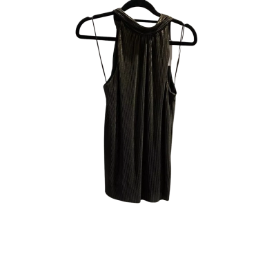 Sussan Womens  Size XXS Pleated Blouse Gold  RRP $59.95