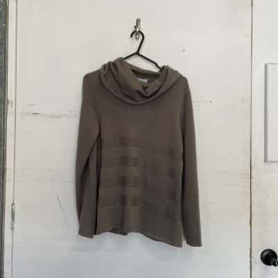  Womens  Size S Crew Neck Jumper Grey 