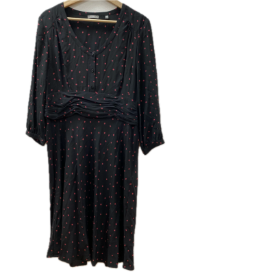 Jigsaw Womens  Size 14 Black  / Red  Dress 