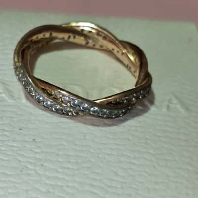 Pandora Womens Ring Rose Gold plated silver - ALE MET 50