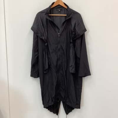 Karen Walker Nylon Anorak Black Size UK 10  