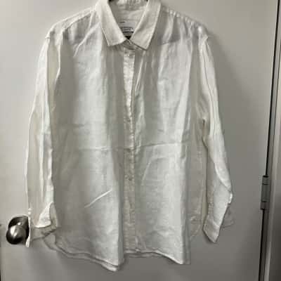 Commonry  Womens  Size 16 Long Sleeve Shirt Cream 