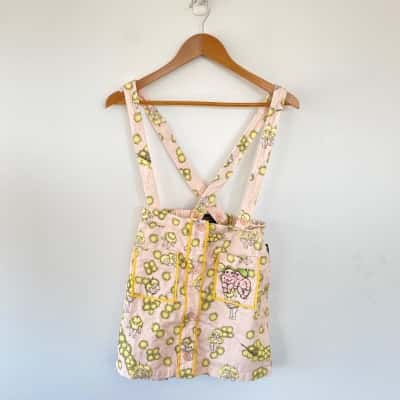 May Gibbs Kids Pink Yellow Corduroy Skirt Size 10 