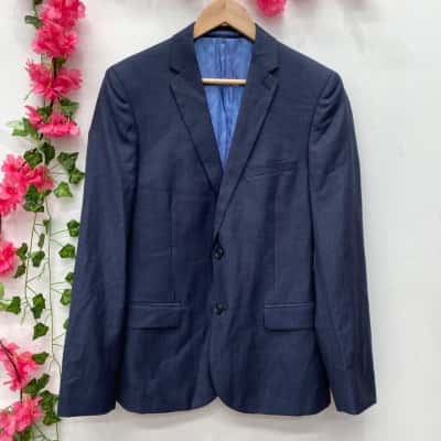 Jack London Mens Royal Ascott Blazer Size M Navy Blue 