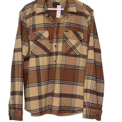 Brixton Mens standard fir/ Bowery flannel shirt size L 