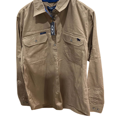 Ringers Western Womens  Size 14 Long Sleeve  Shirt Clay