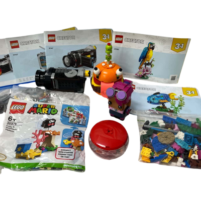 Multiple Lego sets, Camera, Super Mario, Fortnight Lot #1 