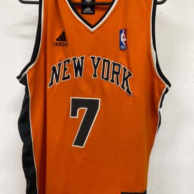 New York NBA Mens  Size M Jersey Black  / Orange 