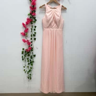 Jim Hjelm Womens Bridesmaid Dress Size 12 Peach 