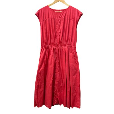 Trenery Red Sleeveless Midi Dress Size 14