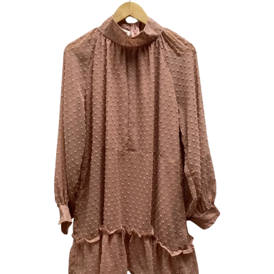 Minx & Moss Womens  Size 14 Pink Pattern Dress