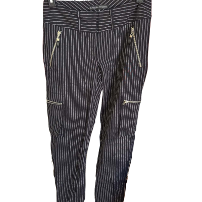 Charlie Brown Womens  Size 8 Pants StripedBlack 