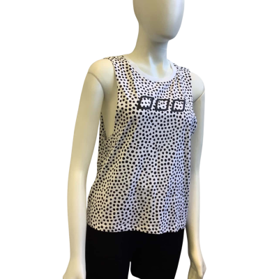 Brand New Lorna Jane Womens  AUS Size 10 Rodeo  Performance Tank Black / White