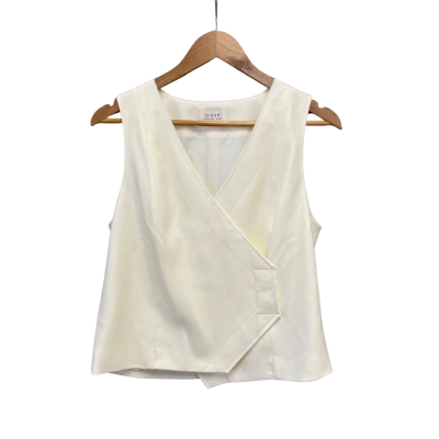 Dissh Womens  Size 10 Sleeveless Top White 