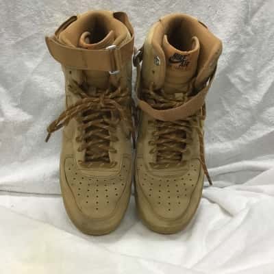 Nike Air Force 1 High Flax Mens Sneakers Size 8.5 Brown 
