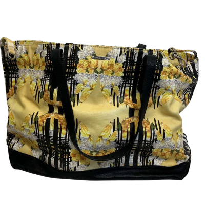Rebecca Minkoff Womens Handbag Black  / Floral / Multicoloured / Pattern / White / Yellow 