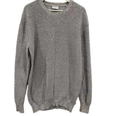 Industrie Mens  Size L Crew Neck Jumper Cream / Grey 