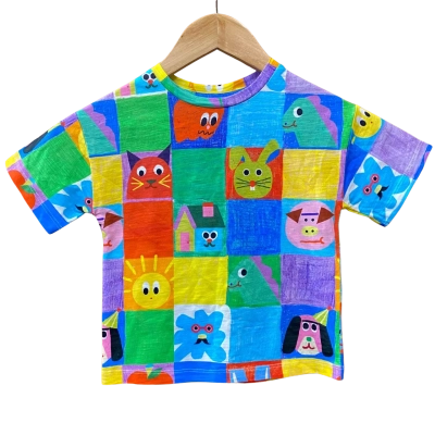 Gorman Kids Colourful Art Pattern Top Size 2-3