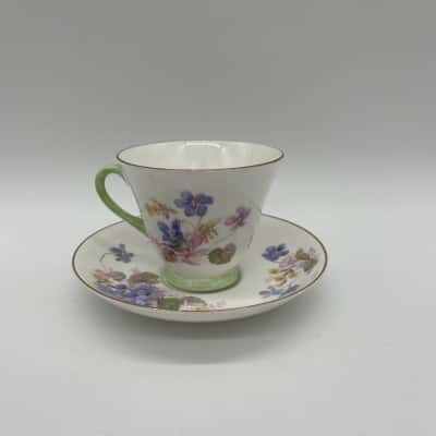 'Royal Doulton' Viola Tea Cup & Saucer [S#3]